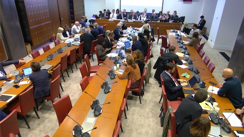 Photo réunion de la commission des affaires sociales